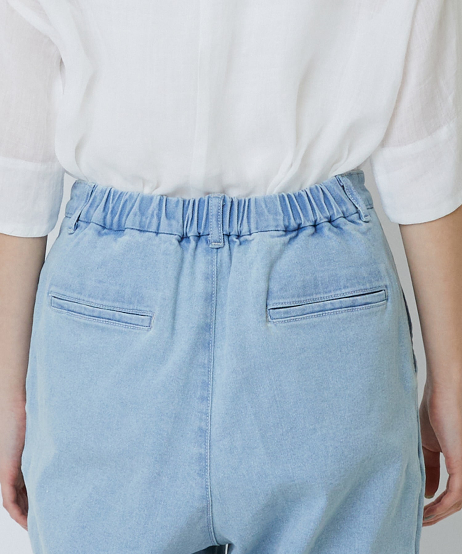 【LOISIR】ストレッチデニムスリムトラウザー 詳細画像 インディゴブルー 18