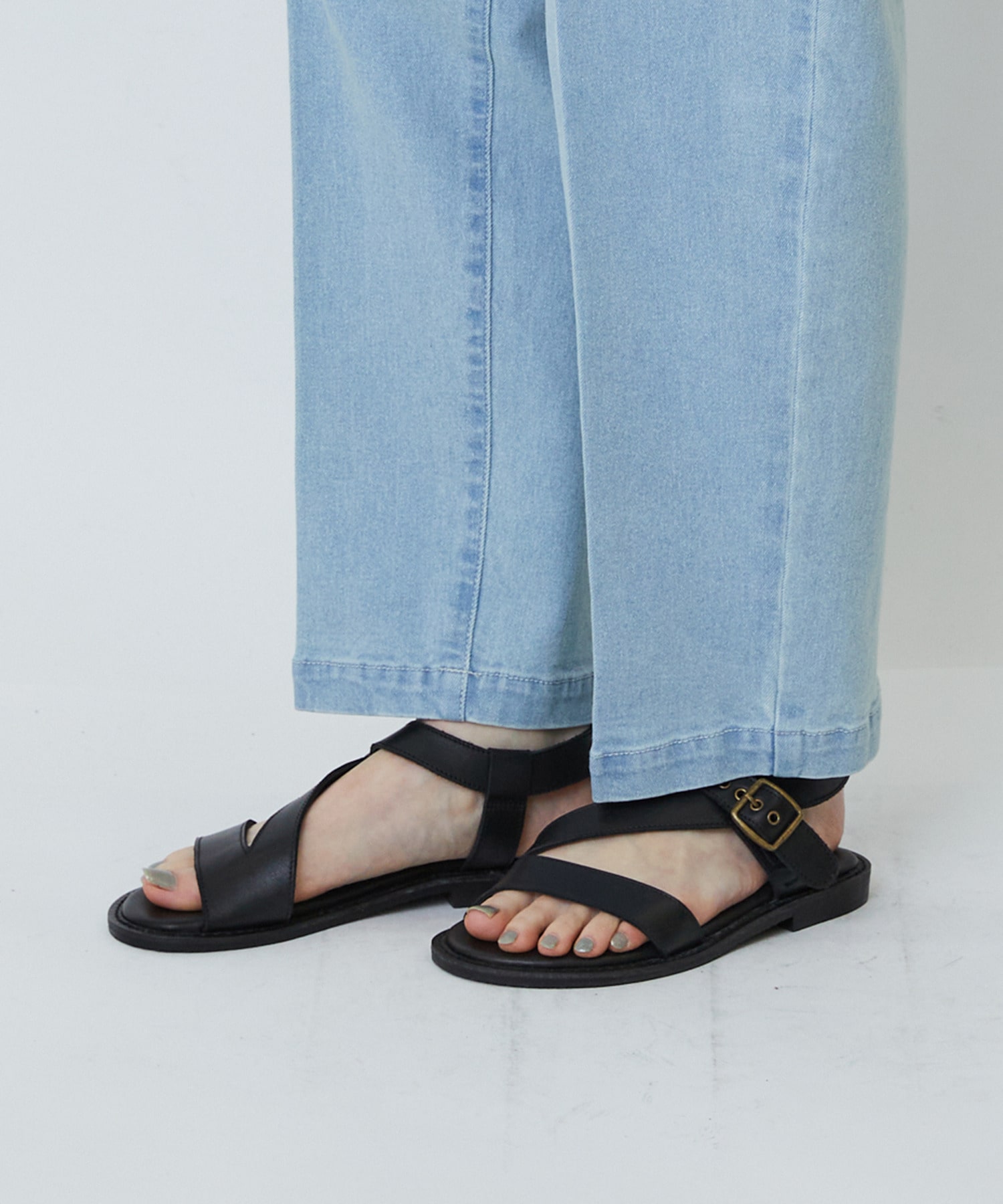 【LOISIR】ストレッチデニムスリムトラウザー 詳細画像 インディゴブルー 20