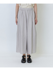 【LOISIR】リネンツイルボトルシルエットパンツ 詳細画像 チャコールグレー 14