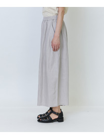 【LOISIR】リネンツイルボトルシルエットパンツ 詳細画像 チャコールグレー 15