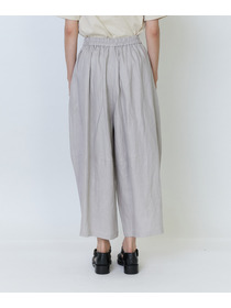 【LOISIR】リネンツイルボトルシルエットパンツ 詳細画像 チャコールグレー 16