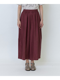 【LOISIR】リネンツイルボトルシルエットパンツ 詳細画像 チャコールグレー 17