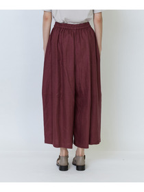 【LOISIR】リネンツイルボトルシルエットパンツ 詳細画像 チャコールグレー 19