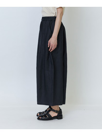 【LOISIR】リネンツイルボトルシルエットパンツ 詳細画像 チャコールグレー 21