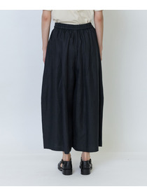 【LOISIR】リネンツイルボトルシルエットパンツ 詳細画像 チャコールグレー 22