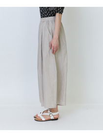 【LOISIR】リネンツイルボトルシルエットパンツ 詳細画像 チャコールグレー 24