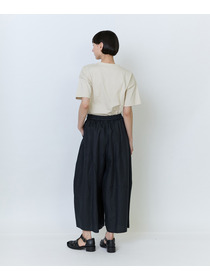 【LOISIR】リネンツイルボトルシルエットパンツ 詳細画像 チャコールグレー 9