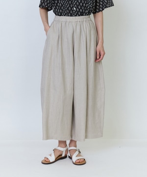 【LOISIR】リネンツイルボトルシルエットパンツ 詳細画像 キナリ 1