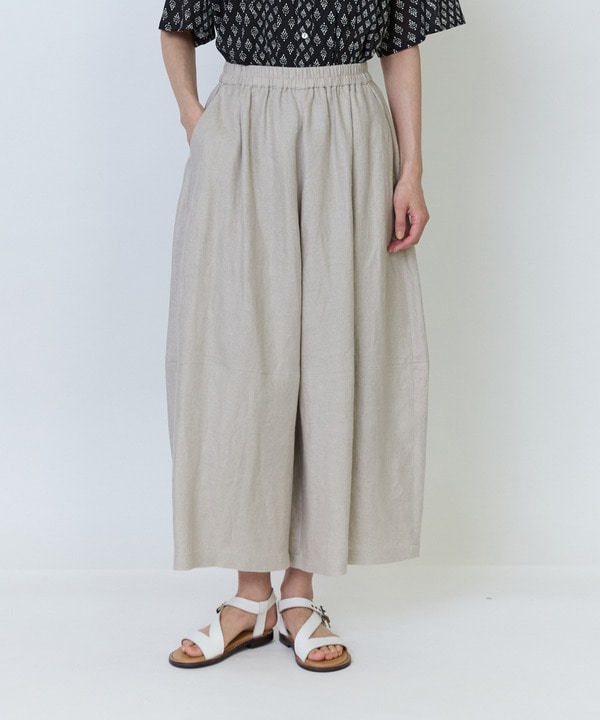 リネンツイルボトルシルエットパンツリネンツイルボトルシルエットパンツ