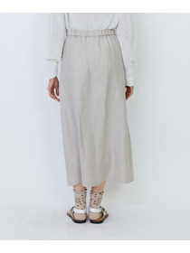 【LOISIR】【MTサイズ有り】リネンツイルラップディテールスカート 詳細画像 ブラック 10