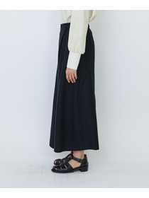 【LOISIR】【MTサイズ有り】リネンツイルラップディテールスカート 詳細画像 ブラック 12