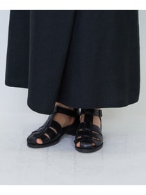 【LOISIR】【MTサイズ有り】リネンツイルラップディテールスカート 詳細画像 ブラック 18