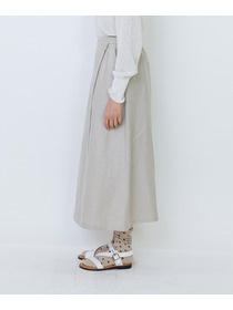 【LOISIR】【MTサイズ有り】リネンツイルラップディテールスカート 詳細画像 ブラック 9