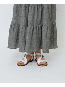 【LOISIR】【MTサイズ有り】イージーティアードスカート 詳細画像 ネイビー 20