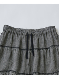 【LOISIR】【MTサイズ有り】イージーティアードスカート 詳細画像 ネイビー 21