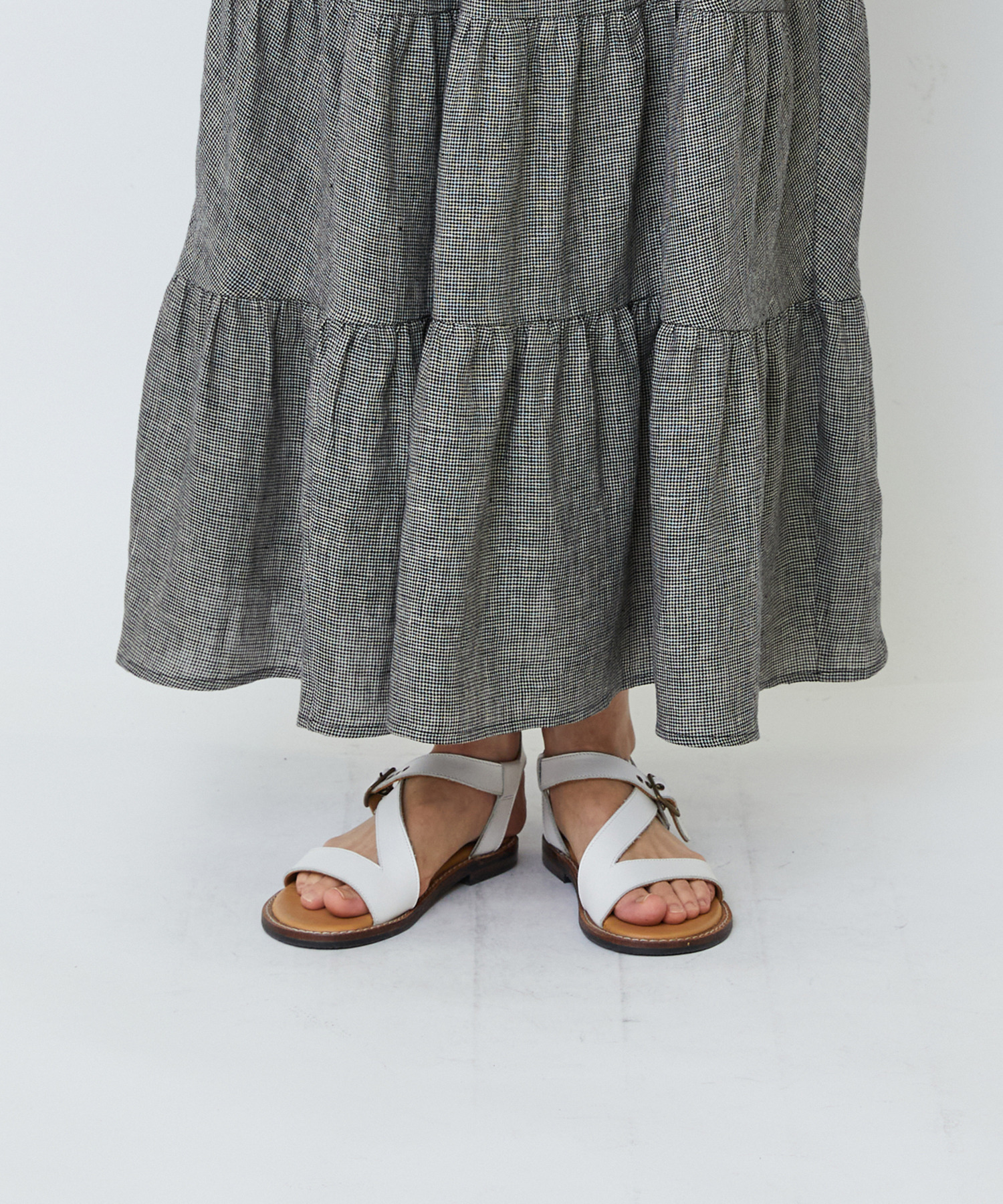 【LOISIR】【MTサイズ有り】イージーティアードスカート 詳細画像 ネイビー 20