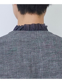 【LOISIR】バンブーリネンベスト 詳細画像 グレー 9