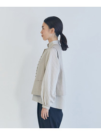 【LOISIR】リネンツイルベスト 詳細画像 キナリ 5