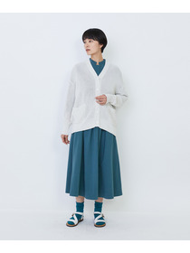 【LOISIR】エステル和紙片畦編みカーディガン 詳細画像 ネイビー 5