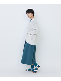 【LOISIR】エステル和紙片畦編みカーディガン 詳細画像 ネイビー 6