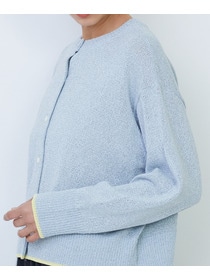 【LOISIR】【2WAY】エステル和紙撚り杢天竺カーディガン 詳細画像 ベージュ系その他 17