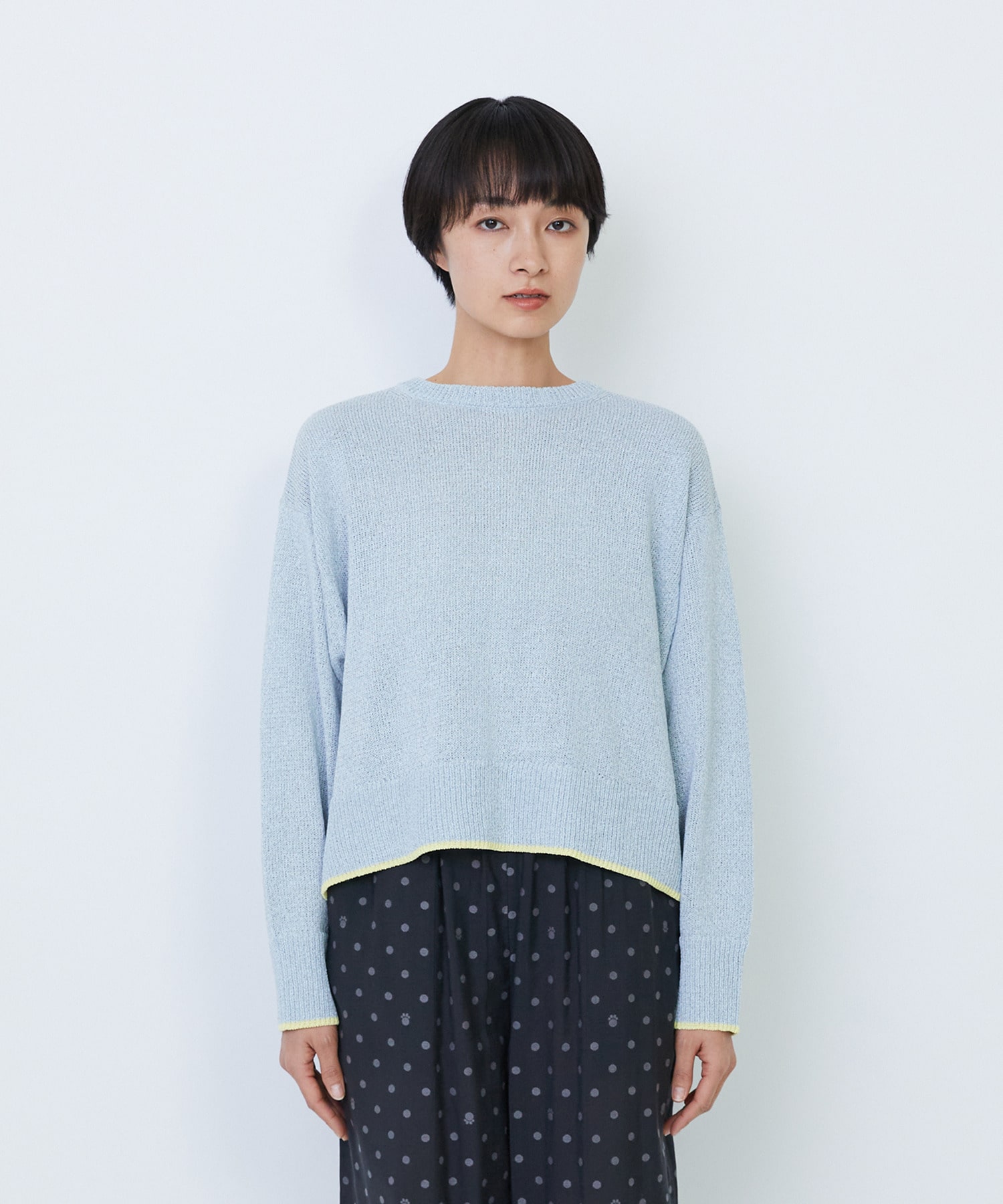 【LOISIR】【2WAY】エステル和紙撚り杢天竺カーディガン 詳細画像 ベージュ系その他 12