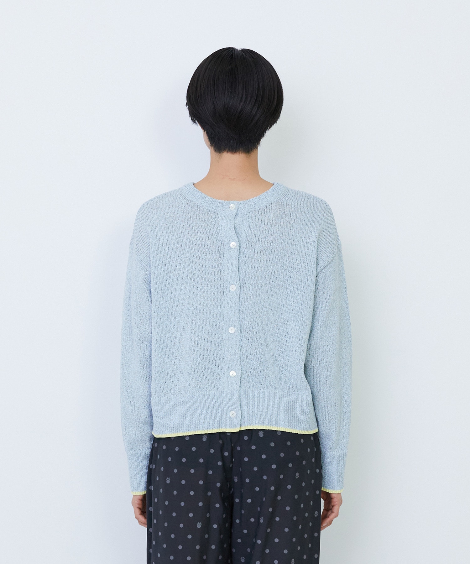 【LOISIR】【2WAY】エステル和紙撚り杢天竺カーディガン 詳細画像 ベージュ系その他 14