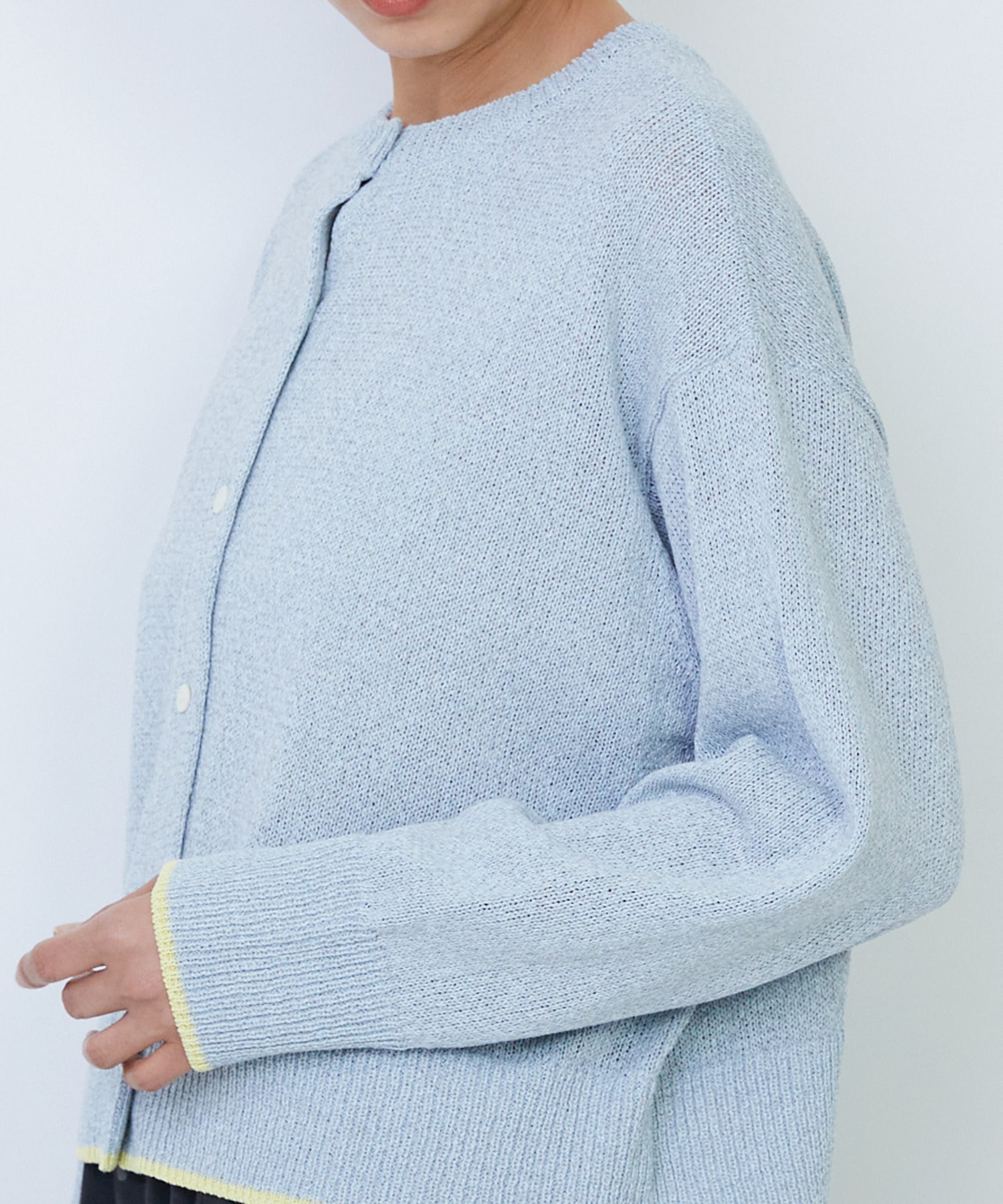 【LOISIR】【2WAY】エステル和紙撚り杢天竺カーディガン 詳細画像 ベージュ系その他 17