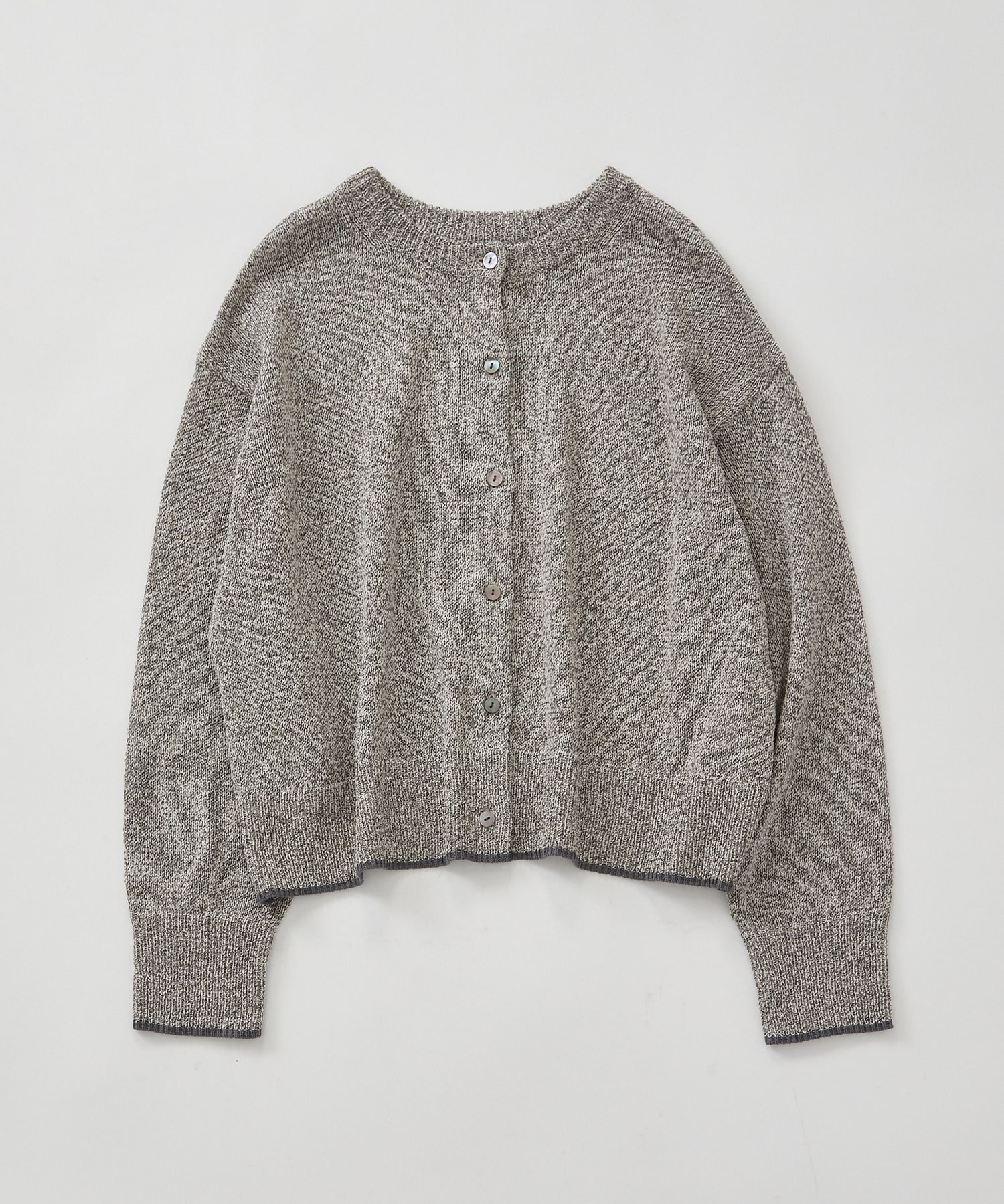 【LOISIR】【2WAY】エステル和紙撚り杢天竺カーディガン 詳細画像 ベージュ系その他 7