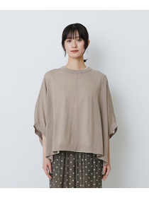 【LOISIR】【2WAY】エステル和紙天竺ケープライクカーディガン 詳細画像 グレー 20