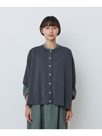 【LOISIR】【2WAY】エステル和紙天竺ケープライクカーディガン 詳細画像 グレー 23