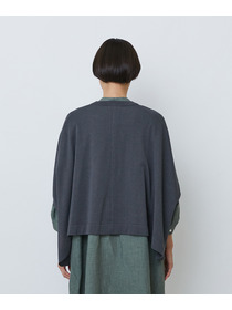 【LOISIR】【2WAY】エステル和紙天竺ケープライクカーディガン 詳細画像 グレー 25