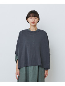 【LOISIR】【2WAY】エステル和紙天竺ケープライクカーディガン 詳細画像 グレー 26