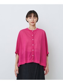 【LOISIR】【2WAY】エステル和紙天竺ケープライクカーディガン 詳細画像 グレー 29