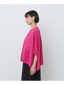 【LOISIR】【2WAY】エステル和紙天竺ケープライクカーディガン 詳細画像 グレー 30