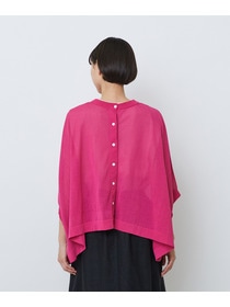 【LOISIR】【2WAY】エステル和紙天竺ケープライクカーディガン 詳細画像 グレー 34