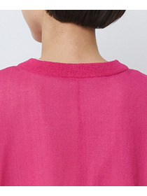 【LOISIR】【2WAY】エステル和紙天竺ケープライクカーディガン 詳細画像 グレー 36