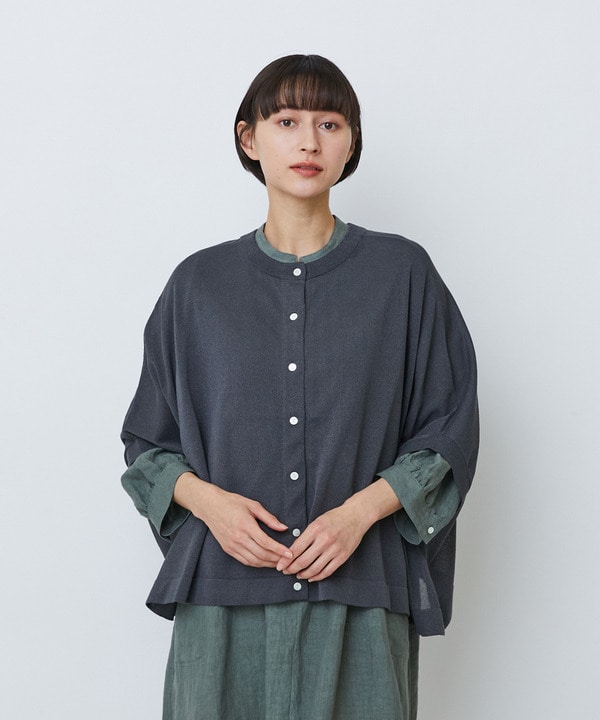 【2WAY】エステル和紙天竺ケープライクカーディガン【2WAY】エステル和紙天竺ケープライクカーディガン