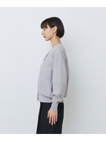 【LOISIR】コットンリネンダブルジャカードカーディガン 詳細画像 ブラック 10