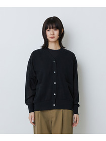 【LOISIR】コットンリネンダブルジャカードカーディガン 詳細画像 ブラック 12