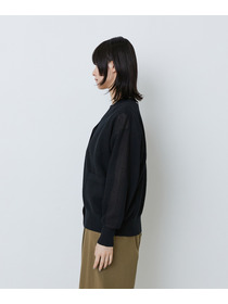 【LOISIR】コットンリネンダブルジャカードカーディガン 詳細画像 ブラック 13