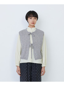 【LOISIR】【2WAY】エステル和紙撚り杢天竺ベスト 詳細画像 ブルー系その他 20