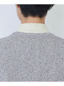 【LOISIR】【2WAY】エステル和紙撚り杢天竺ベスト 詳細画像 ブルー系その他 27