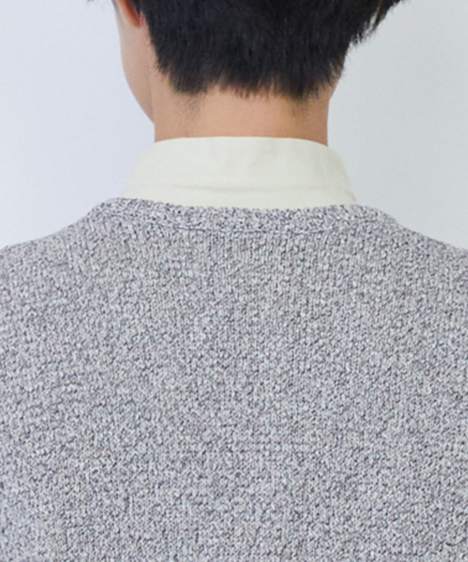 【LOISIR】【2WAY】エステル和紙撚り杢天竺ベスト 詳細画像 ブルー系その他 27