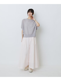 【LOISIR】コットンリネンダブルジャカードプルオーバー 詳細画像 ブラック 1