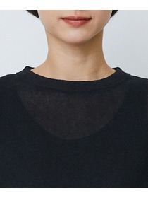 【LOISIR】コットンリネンダブルジャカードプルオーバー 詳細画像 ブラック 15