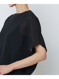 【LOISIR】コットンリネンダブルジャカードプルオーバー 詳細画像 ブラック 17