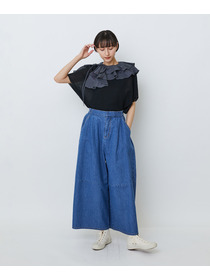 【LOISIR】コットンリネンダブルジャカードプルオーバー 詳細画像 ブラック 5