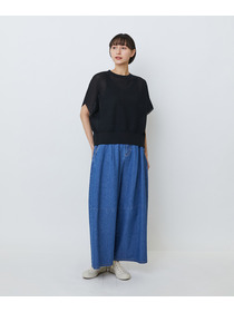 【LOISIR】コットンリネンダブルジャカードプルオーバー 詳細画像 ブラック 6