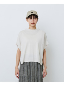 【LOISIR】和紙コットン天竺プルオーバー 詳細画像 ブラック 13